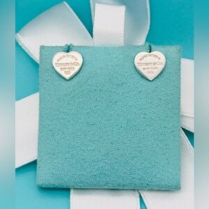 Tiffany & Co 100% Authentic Return to Tiffany Heart Tag Stud Mini Earrings